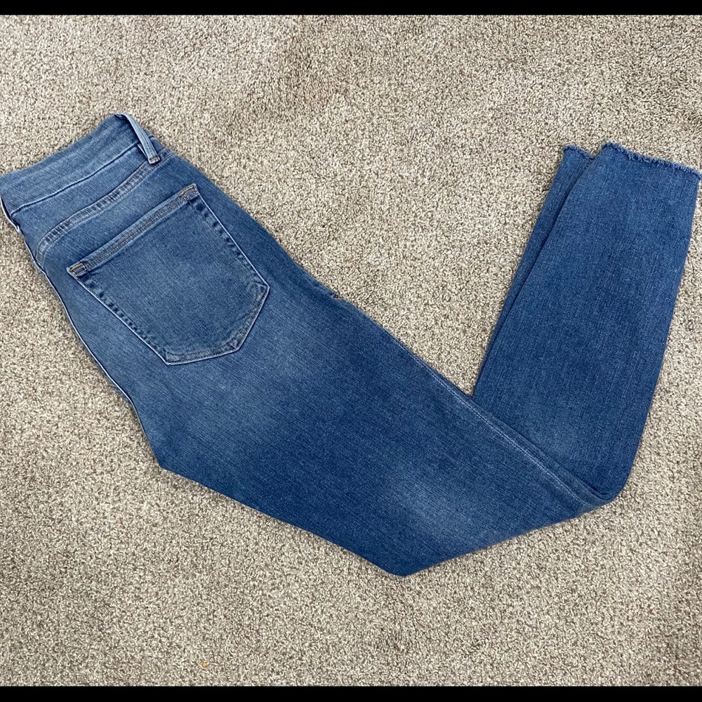 Good American Good Legs w/ stairstep hem